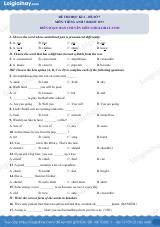 Đề thi học kì 2 Tiếng Anh 7 Right on! - Đề số 7